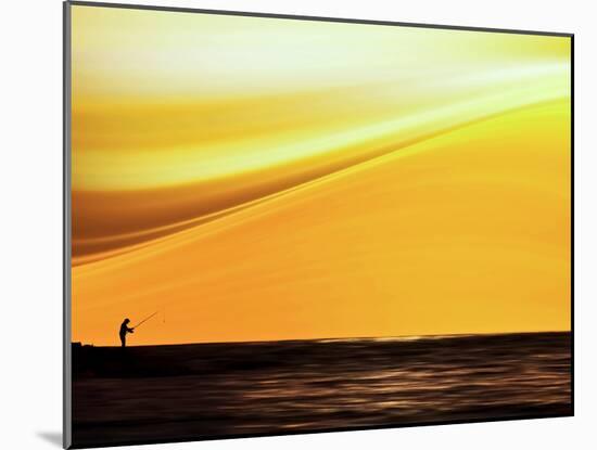 Fishing at Sunset-Josh Adamski-Mounted Photographic Print