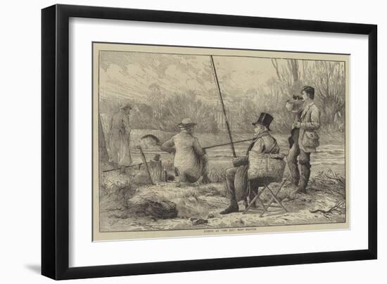 Fishing at The Bay, West Drayton-Frank Feller-Framed Giclee Print