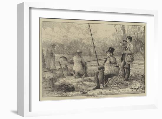 Fishing at The Bay, West Drayton-Frank Feller-Framed Giclee Print