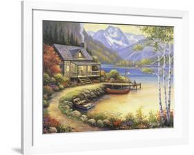 Fishing at the Lake-John Zaccheo-Framed Giclee Print