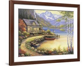 Fishing at the Lake-John Zaccheo-Framed Giclee Print