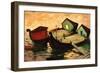 Fishing Barges on the River Sugovica-Emil Parrag-Framed Giclee Print