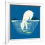 Fishing Bear-null-Framed Giclee Print