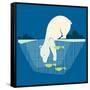 Fishing Bear-null-Framed Stretched Canvas