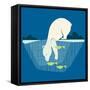 Fishing Bear-null-Framed Stretched Canvas