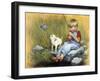 Fishing Blues-David Lindsley-Framed Giclee Print