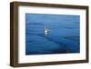 Fishing Boat Anchored in Oil Slick-null-Framed Photographic Print