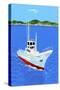 Fishing boat and harbor-Hiroyuki Izutsu-Stretched Canvas
