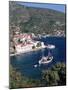 Fishing Boat and Harbour, Agia Kyriaki, Pelion, Greece-R H Productions-Mounted Photographic Print