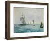 Fishing Boat Arriving, with the Wind Behind, 1864-Edouard Manet-Framed Giclee Print