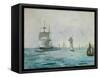 Fishing Boat Arriving, with the Wind Behind, 1864-Edouard Manet-Framed Stretched Canvas