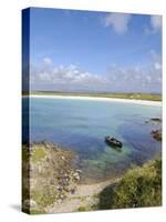 Fishing Boat at Dogs Bay, Connemara, County Galway, Connacht, Republic of Ireland-Gary Cook-Stretched Canvas