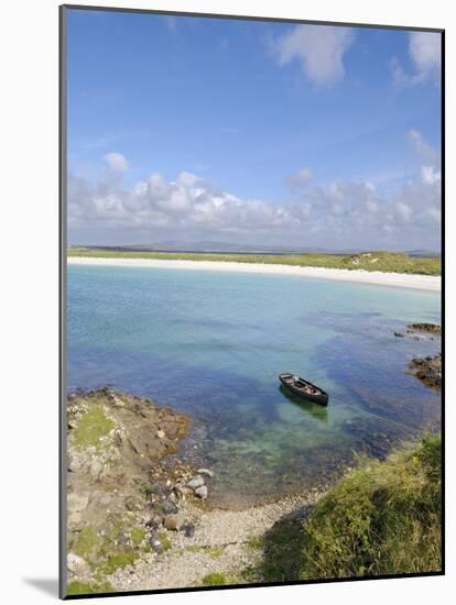 Fishing Boat at Dogs Bay, Connemara, County Galway, Connacht, Republic of Ireland-Gary Cook-Mounted Photographic Print