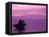 Fishing Boat at Sunset, Bunaken, Sulawesi, Indonesia-Jay Sturdevant-Framed Stretched Canvas