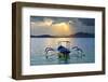 Fishing Boat at Sunset in Gili Asahan, Lombok-Fadil Aziz/Alcibbum Photography-Framed Photographic Print