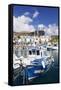 Fishing Boat at the Old Port of Puerto De Mogan-Markus Lange-Framed Stretched Canvas