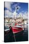 Fishing Boat at the Old Port of Puerto De Mogan-Markus Lange-Stretched Canvas