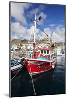 Fishing Boat at the Old Port of Puerto De Mogan-Markus Lange-Mounted Photographic Print