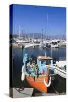 Fishing Boat at the Port of Ajaccio, Corsica, France, Mediterranean, Europe-Markus Lange-Stretched Canvas