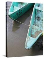 Fishing Boat, Barra De Potosi, Guerrero, Mexico-Walter Bibikow-Stretched Canvas