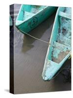 Fishing Boat, Barra De Potosi, Guerrero, Mexico-Walter Bibikow-Stretched Canvas