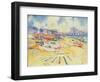 Fishing Boat Beach-Elizabeth Jane Lloyd-Framed Giclee Print