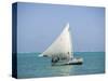 Fishing Boat, Caye Caulker, Belize-Russell Young-Stretched Canvas