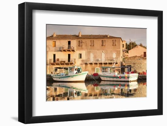 Fishing Boat, Centuri Port, Corsica, France, Mediterranean, Europe-Markus Lange-Framed Photographic Print