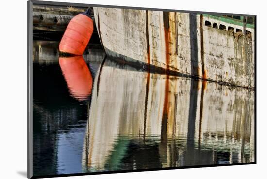 Fishing boat colors reflected in Charleston Marina, Oregon-Darrell Gulin-Mounted Photographic Print