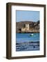 Fishing Boat, Cromwell's Castle on Tresco, Isles of Scilly, England, United Kingdom, Europe-Robert Harding-Framed Photographic Print