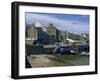 Fishing Boat Dried Out in the Old Harbour, Port St. Mary, Isle of Man, United Kingdom, Europe-Maxwell Duncan-Framed Photographic Print