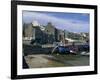 Fishing Boat Dried Out in the Old Harbour, Port St. Mary, Isle of Man, United Kingdom, Europe-Maxwell Duncan-Framed Photographic Print