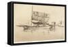 Fishing-Boat from The Second Venice Set, 1879-1880-James Abbott McNeill Whistler-Framed Stretched Canvas