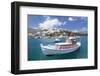 Fishing Boat, Harbour, Agia Galini, South Coast, Crete, Greek Islands, Greece, Europe-Markus Lange-Framed Photographic Print