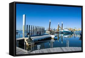 Fishing Boat Harbour of Fremantle, Western Australia, Australia, Pacific-Michael Runkel-Framed Stretched Canvas