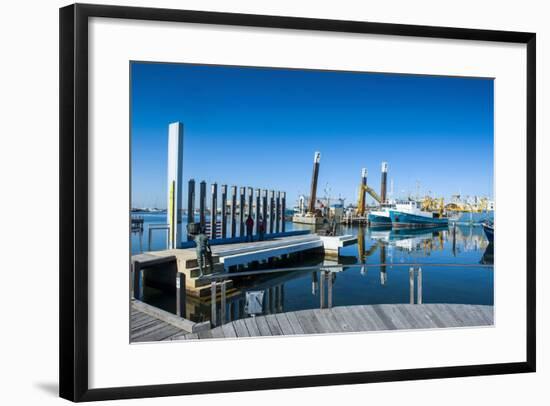 Fishing Boat Harbour of Fremantle, Western Australia, Australia, Pacific-Michael Runkel-Framed Photographic Print