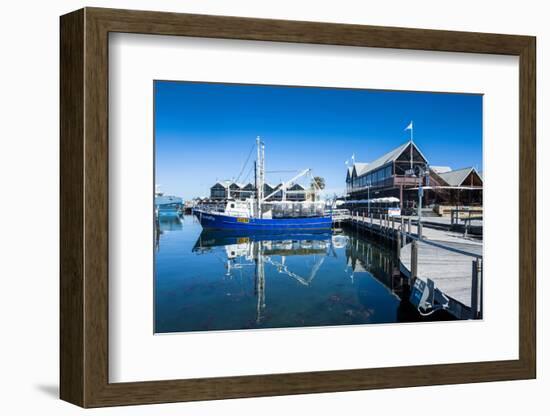 Fishing Boat Harbour of Fremantle, Western Australia, Australia, Pacific-Michael Runkel-Framed Photographic Print