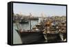 Fishing Boat Harbour, Porbander, Gujarat, India, Asia-Tony Waltham-Framed Stretched Canvas