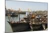 Fishing Boat Harbour, Porbander, Gujarat, India, Asia-Tony Waltham-Mounted Photographic Print