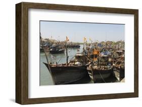 Fishing Boat Harbour, Porbander, Gujarat, India, Asia-Tony Waltham-Framed Photographic Print