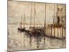 Fishing Boat in a Harbor-John Henry Twachtman-Mounted Giclee Print