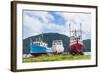 Fishing Boat in Corner Brook, Newfoundland, Canada, North America-Michael Runkel-Framed Photographic Print