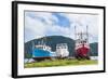 Fishing Boat in Corner Brook, Newfoundland, Canada, North America-Michael Runkel-Framed Photographic Print