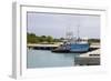 Fishing Boat in Harbour in Barbuda-Robert-Framed Photographic Print