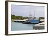 Fishing Boat in Harbour in Barbuda-Robert-Framed Photographic Print