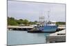 Fishing Boat in Harbour in Barbuda-Robert-Mounted Photographic Print