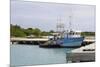 Fishing Boat in Harbour in Barbuda-Robert-Mounted Photographic Print