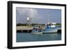 Fishing Boat in Harbour in Barbuda-Robert-Framed Photographic Print