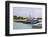 Fishing Boat in Harbour in Barbuda-Robert-Framed Photographic Print