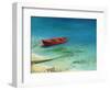 Fishing Boat In Island Corfu-kirilstanchev-Framed Art Print